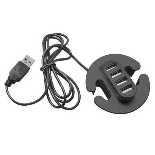 Разветвитель для USB на 4 порта серебро/черный - рис.2