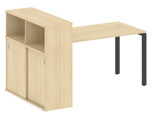 Стол письменный с опорным шкафом-купе БП.РС-СШК-3.3