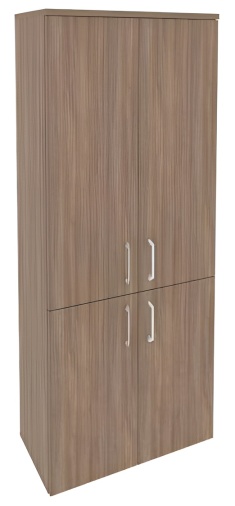 Шкаф высокий широкий (2 низких + 2 средних фасада) O.ST-1.3 ONIX METAL